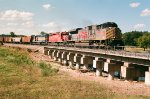 Southbound grain with KCS and ICE power